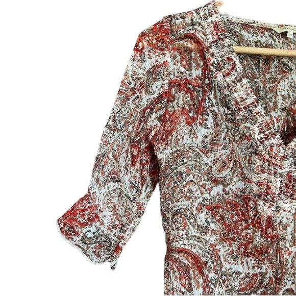 3 for $30! Rw&Co patterned sheer blouse - Picture 2 of 10